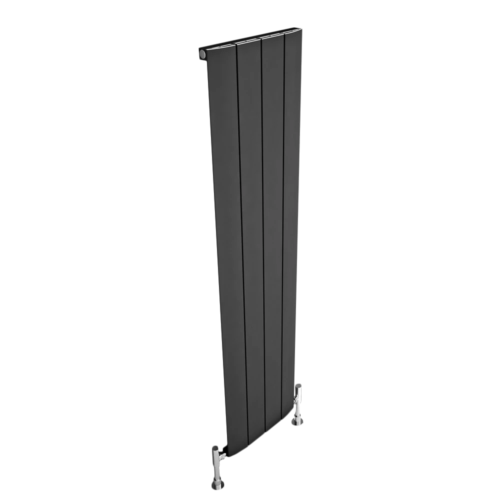 Carisa Slim Vertical Aluminium Radiator, clear background image