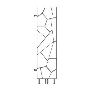 Carisa Tria Stainless Steel Vertical Designer Radiator, clear background image