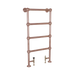 large Carron Colossus Towel Radiator Floor Mounted in size 1300mm height x 650mm width tow007 in copper rail finish