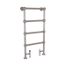 Carron Colossus Towel Radiator Floor Mounted nickel radiator rail finish in size 1300mm height x 650mm width with sku TOW009