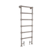 largest size the Carron Colossus Towel Radiator Floor Mounted nickel radiator rail finish in size 1800mm height x 650mm width with sku TOW015