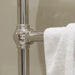 Carron Colossus Towel Radiator Wall Mounted nickel finish close up of the rail