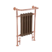 Carron Wilsford Cast Iron Towel Radiator left side profile brown painted integral radiator with copper rail