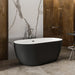 Charlotte Edwards Mayfair Acrylic Freestanding Bath, Double Ended Bathtub, 1800x860mm matt black