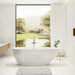Charlotte Edwards Ruby Acrylic Freestanding Bath, gloss white in a bathroom setting