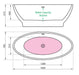 Charlotte Edwards Shard Acrylic Freestanding Bath specification drawing