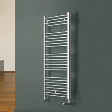 Eucotherm Chromo Straight Towel Radiator, wall hanging in interior space