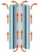 Eucotherm Vulkan Square Tube Radiator air and water tube image