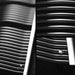 Eucotherm Bacchus Chrome Towel Radiator, close up of curves