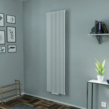 Eucotherm Gaja Vertical Radiator white, in a living space