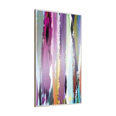 Eucotherm Picture Infrared Radiator, pink colour image, clear background