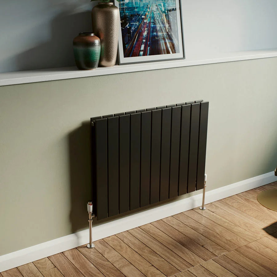 Eucotherm Mars 600 Duo Horizontal Radiator anthracite, in a living space