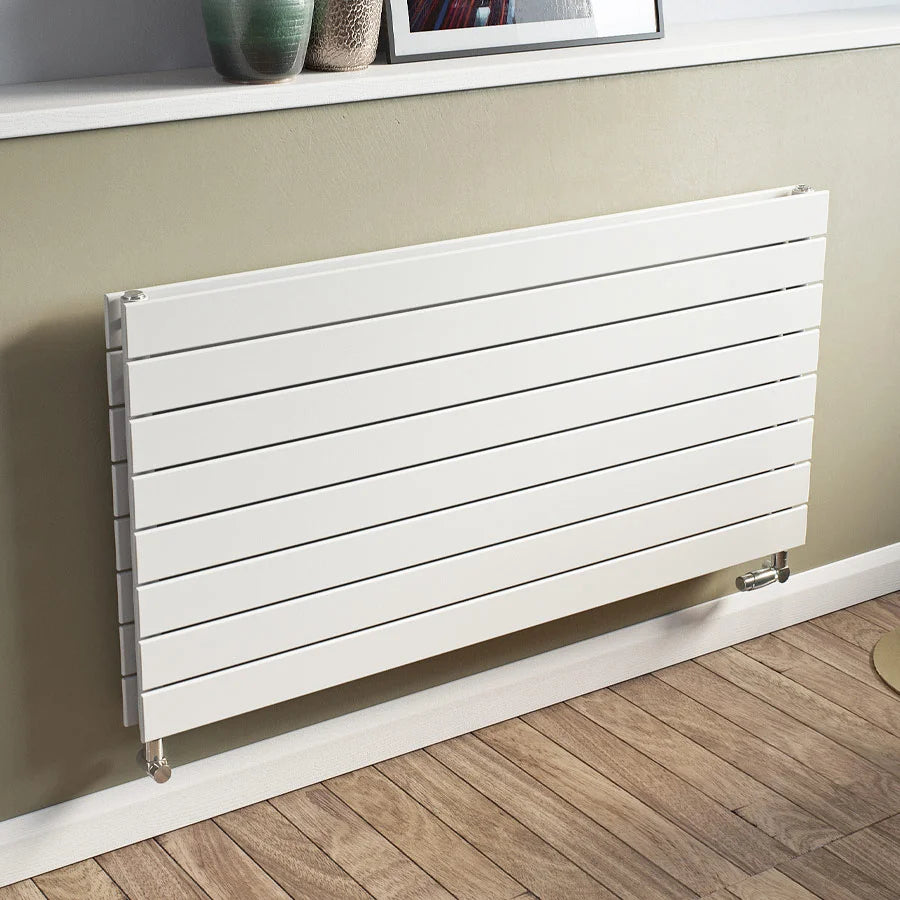 Eucotherm Mars Duo Horizontal Radiator white, in a living space