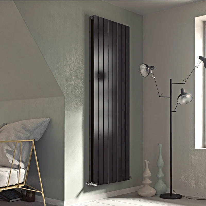 Eucotherm Mars Duo Vertical Radiator anthracite in a living space