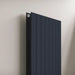 Eucotherm Mars Elegant Duo Vertical Radiator anthracite, in a living space