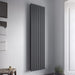 Eucotherm Nova Duo Tube Double Panel Vertical Radiator anthracite, in a living space