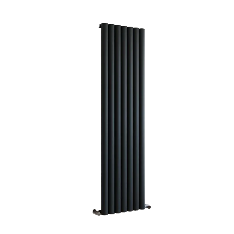 Eucotherm Orion Vertical Aluminium Radiator, anthracite 1800x485mm clear background image
