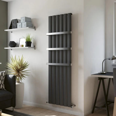 Eucotherm Saturn Vertical Towel Bar, in a living space