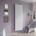 Eucotherm Vulkan Square Tube Radiator white, in a living space