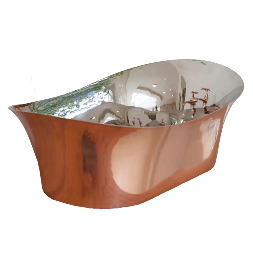 Hurlingham Copper-Nickel Bateau Bathroom Wash Basin, 620x215mm