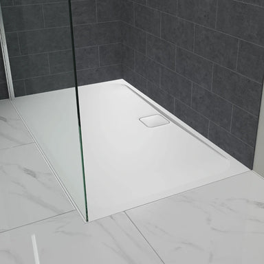 Merlyn MStone rectangular Shower Tray, in a bathroom