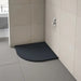 merlyn truestone quadrant shower tray black, lifestyle image