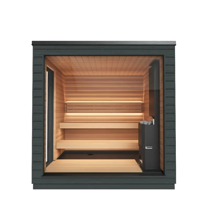 saunum sauna front facing image for 4 persons