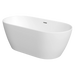 Tissino Angelo Freestanding Bath, White 1700x800mm, side view, clear background image