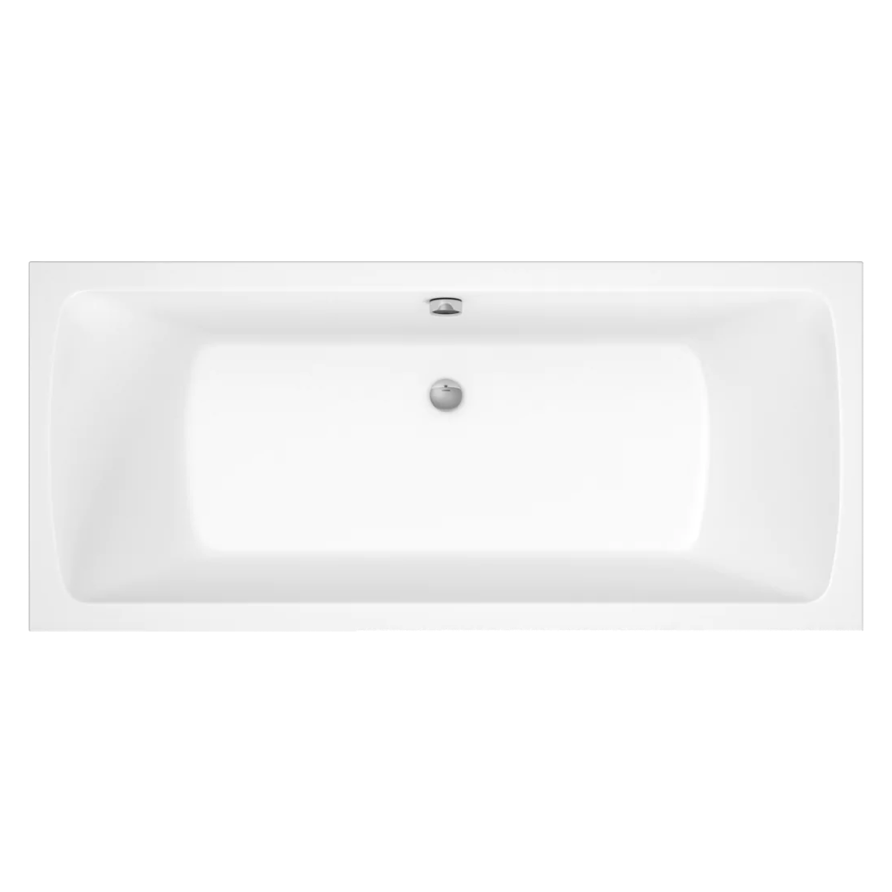 Tissino Lorenzo Premium Double Ended Acrylic Bath 1800x800mm, clear background image
