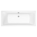 Tissino Lorenzo Premium Double Ended Acrylic Bath 1800x800mm, clear background image