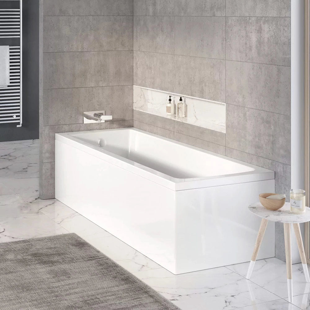 Tissino Lorenzo Eco Single Ended Acrylic Bath in a bathroom space