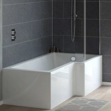 Tissino Lorenzo Premium Right Hand Shower Bath 1700x700mm in a bathroom space