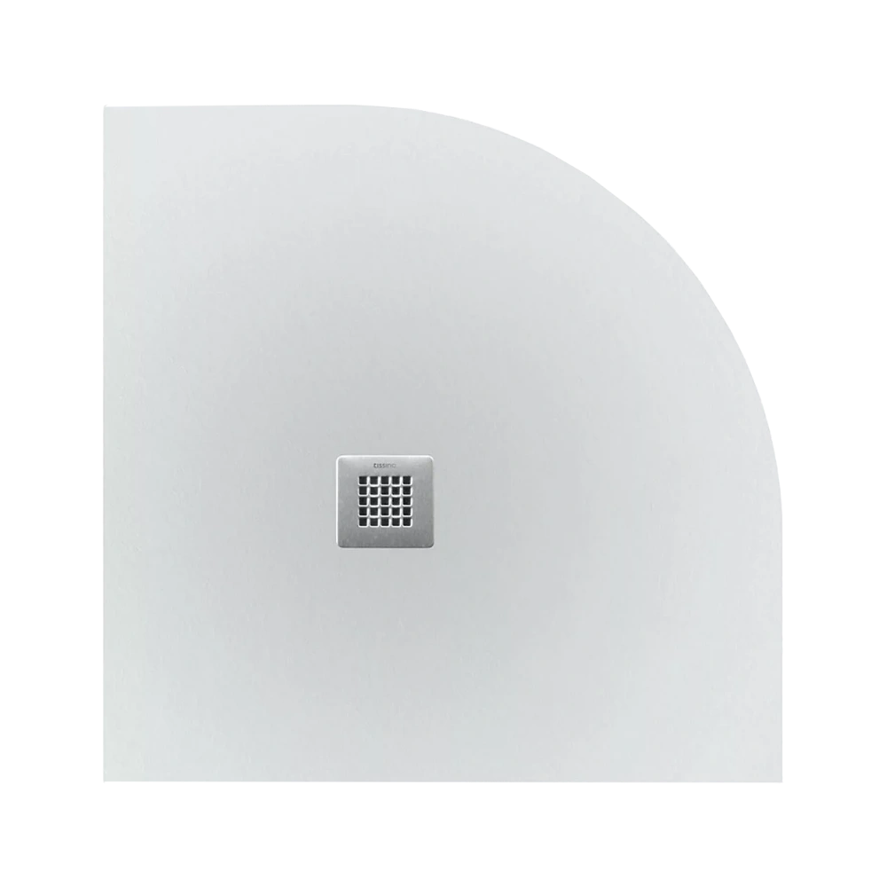 Tissino Giorgio2 Quadrant Slate Shower Tray, 4 Slate Finishes - 900x900mm, white