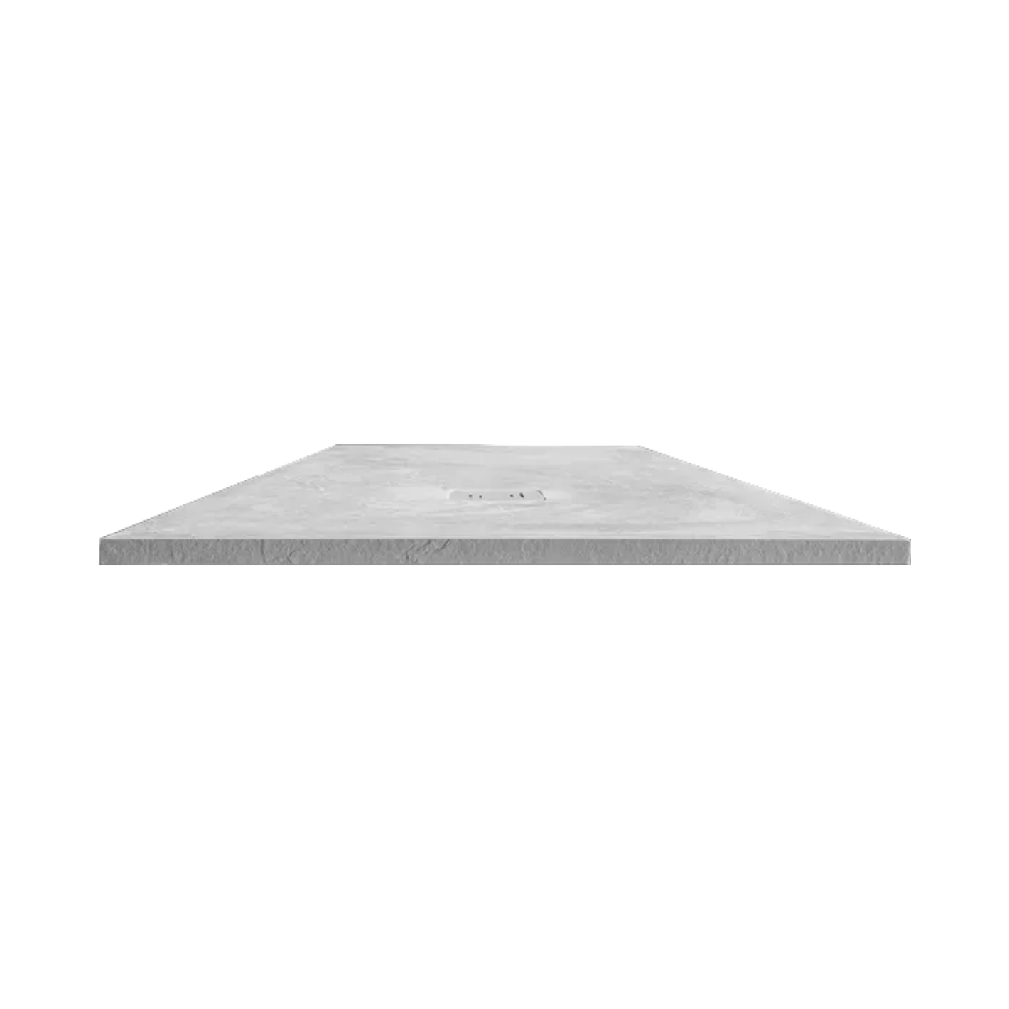 truestone rectangular shower tray ultra slim 30mm, white slate