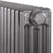 Carron Victorian 4 Column Cast Iron Radiator Special Finish 325mm Height antique silver  painted close up