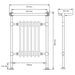 Arroll Rococo Decorative 1 Column Cast Iron Towel Radiator 675x965mm technical drawing