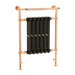 arroll heated towel radiator copper frame with black painted inner 