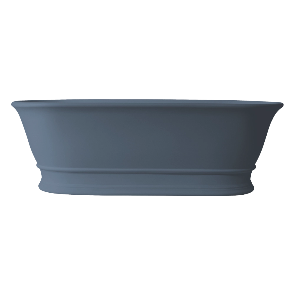 BC Designs Bampton Cian Freestanding Bath, 8 ColourKast Finishes 1555mm x 740mm BAB032B powder blue