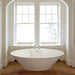 BC Designs Chalice Major Acrylic Bath, Double Ended Boat Bath, Gloss White 1780x935mm in a bathroom space