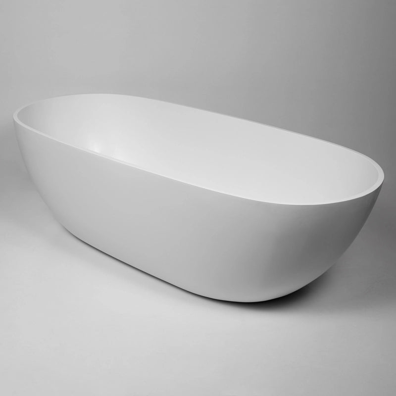BC Designs Crea Cian Freestanding Bath, Double Ended Bath, 1665x780mm side view
