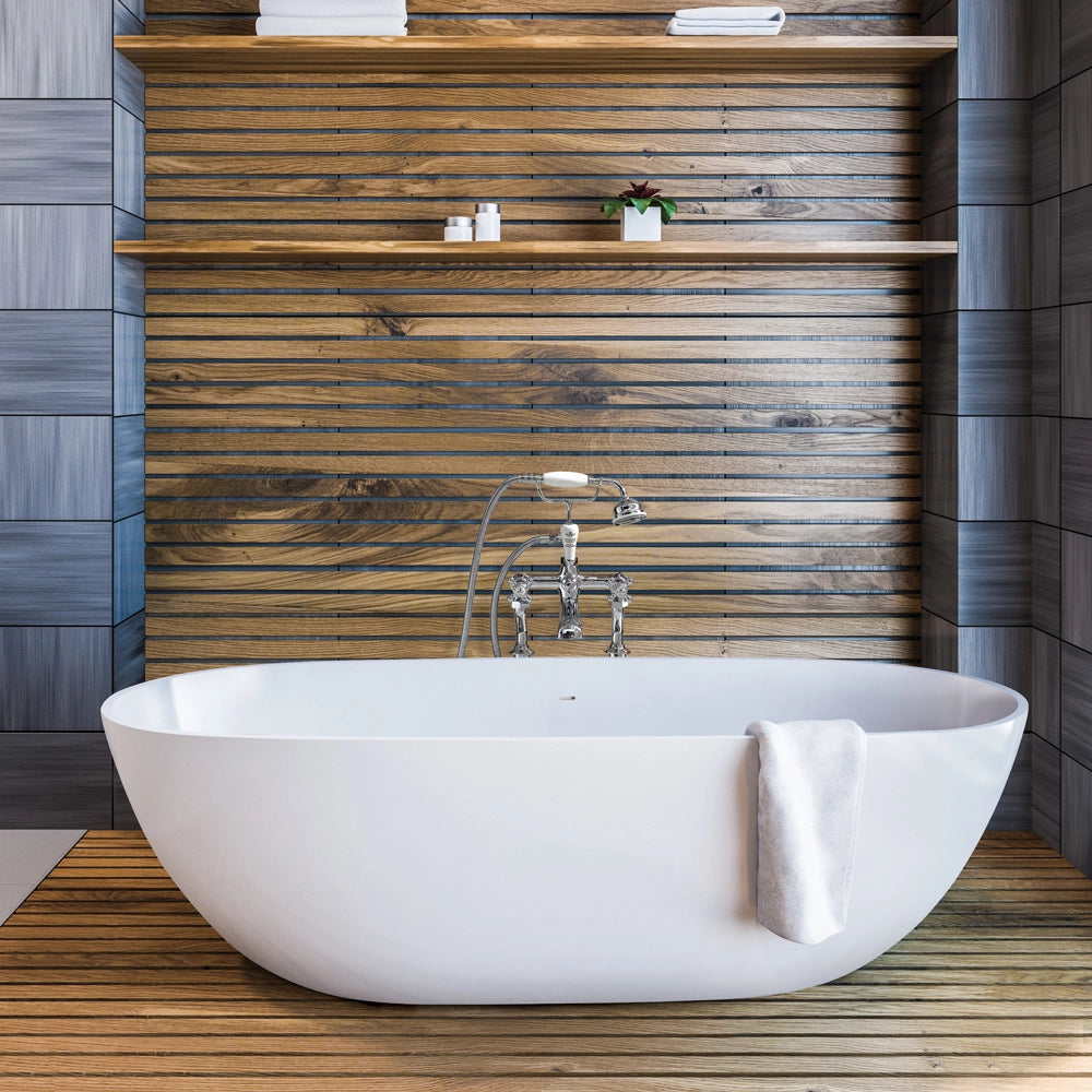BC Designs Crea Cian Freestanding Bath, Double Ended Bath, 1665x780mm bathroom image