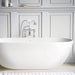 BC Designs Crea Cian Freestanding Bath, Double Ended Bath, 1665x780mm close up