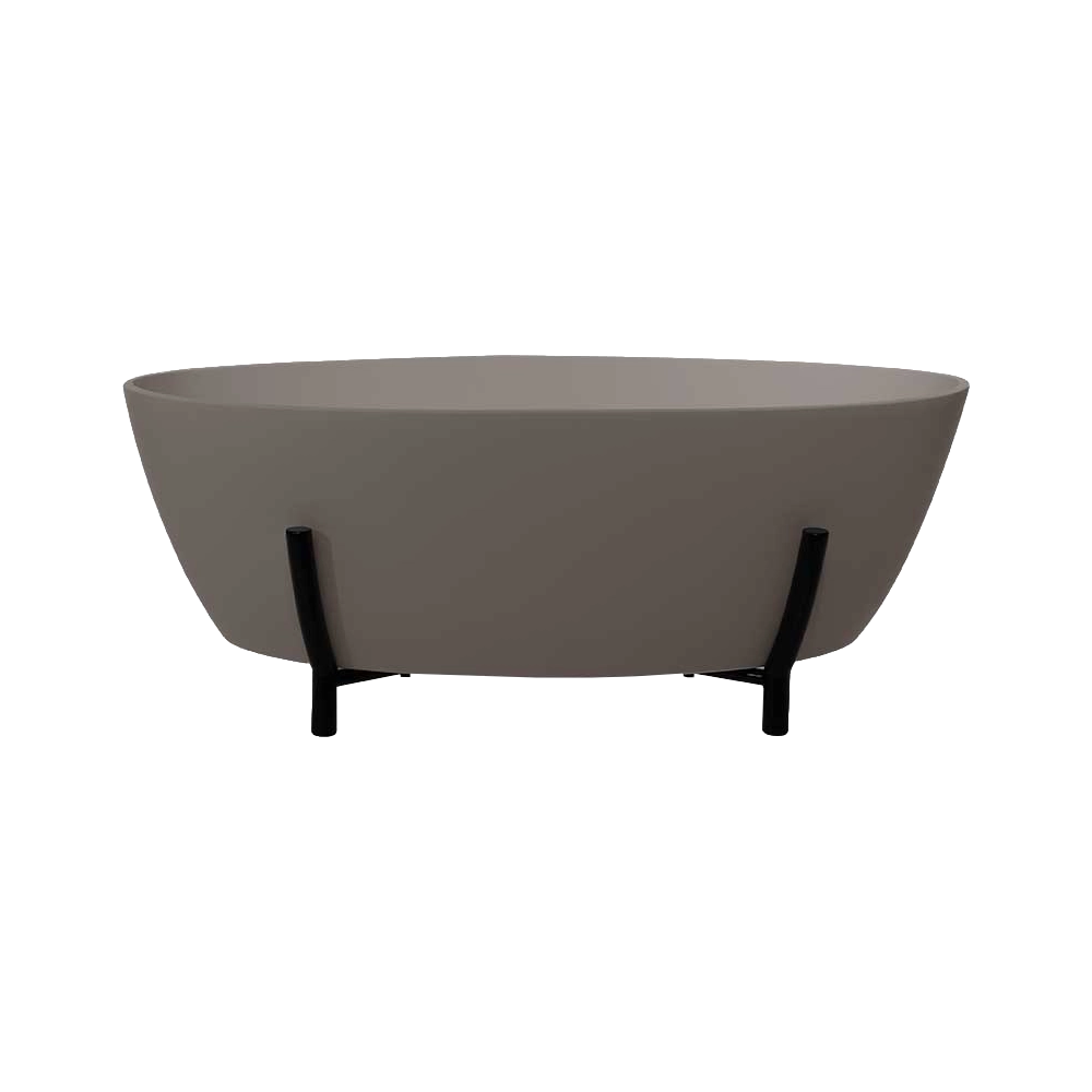 BC Designs Essex Cian Freestanding Bath, White & Colourkast Finishes 1510mm x 759mm BAB080F light fawn