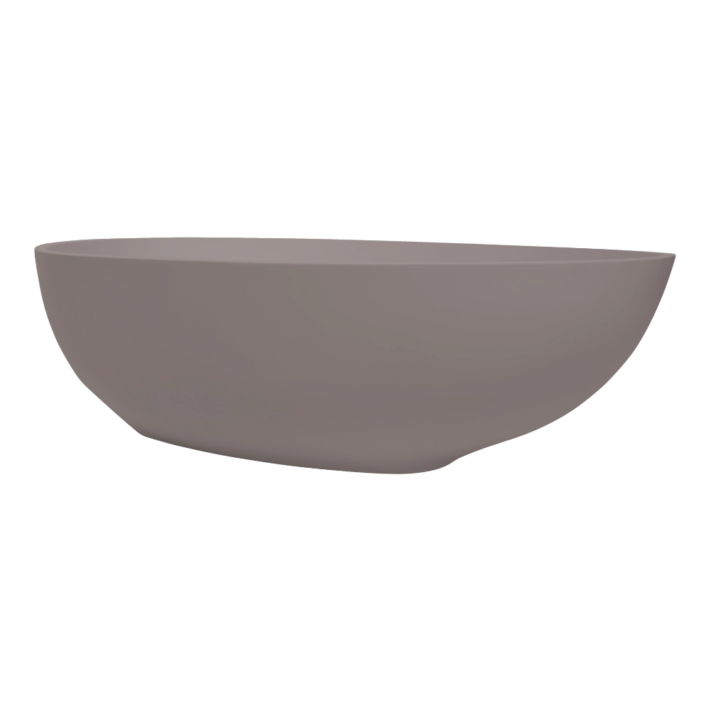 BC Designs Gio Cian Freestanding Oval Bath, White & Colourkast Finishes 1645mm x 935mm BAB062F light fawn