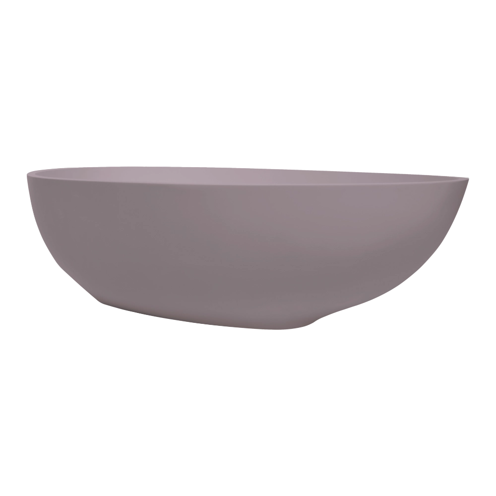 BC Designs Gio Cian Freestanding Oval Bath, White & Colourkast Finishes 1645mm x 935mm BAB062R satin rose