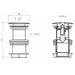 BC Designs Push Down 70mm Unslotted Bathroom Basin Waste technical drawing