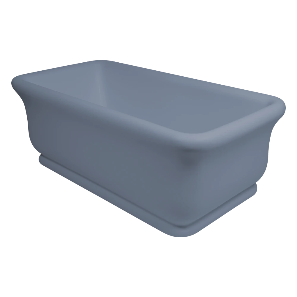 BC Designs Senator Cian Freestanding Bath, 1800mm x 840mm BAB045B powder blue finish