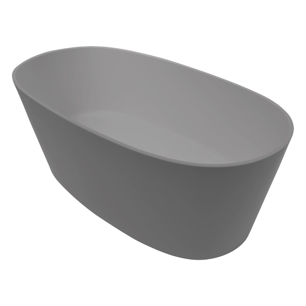 BC Designs Sorpressa Cian Freestanding Bath, Double Ended Bath, 8 ColourKast Finishes 1510mm x 760mm BAB072 BAB073 industrial grey