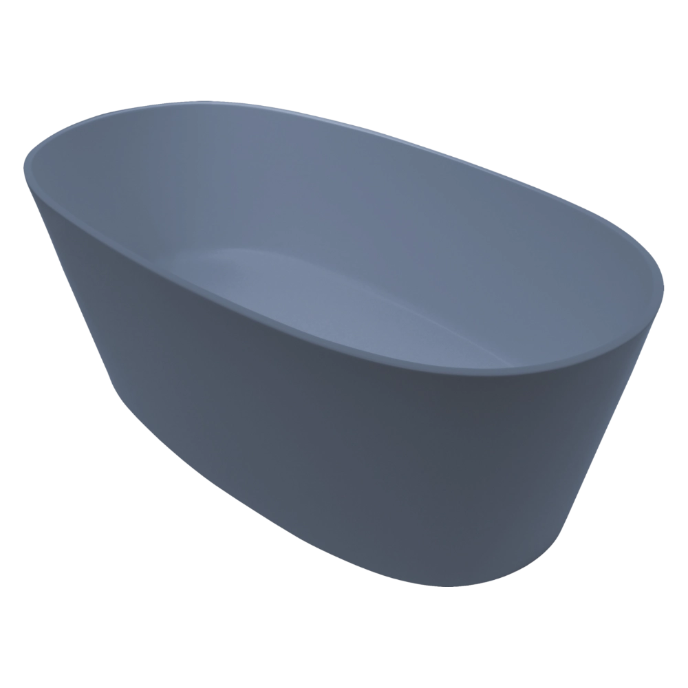 BC Designs Sorpressa Cian Freestanding Bath, Double Ended Bath, 8 ColourKast Finishes 1510mm x 760mm BAB072 BAB073 powder blue