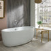 BC Designs Tamorina Acrylic Freestanding Bath, Double Ended Bath, Polished White, 1600x800mm bathroom